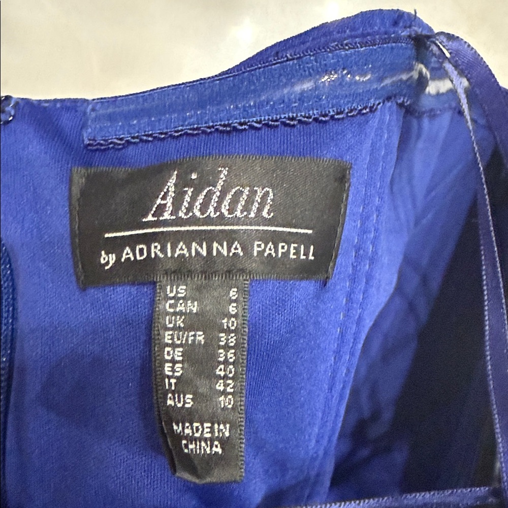 Adrianna Papell Royal Blue Strapless Dress NWT - Picture 7 of 7